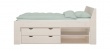 Úložný box se šuplíky pod postel Dany - masiv/bílá