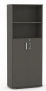 Široká kombinovaná skříňka REA Office S50+D3(2ks) - graphite