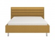 Manželská postel 160x200cm Corey - žlutá/chromované nohy
