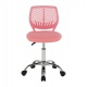 Otočná židle SELVA - růžová/chrom