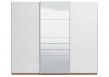 Třídveřová posuvná skříň se zrcadlem Auri 270 - dub artisan/bílá