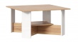 Konferenční stolek Markus - bílý lesk/dub zlatý