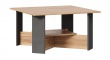 Konferenční stolek Markus - šedý lesk/dub zlatý