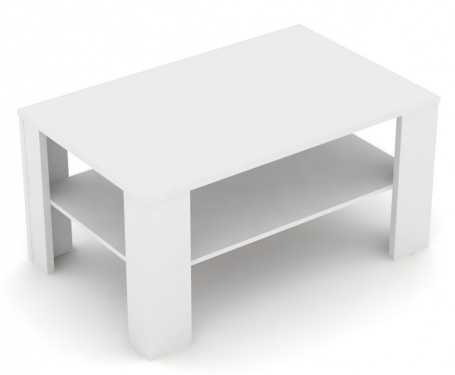  Konferenční stolek s poličkou REA 3v - bílá