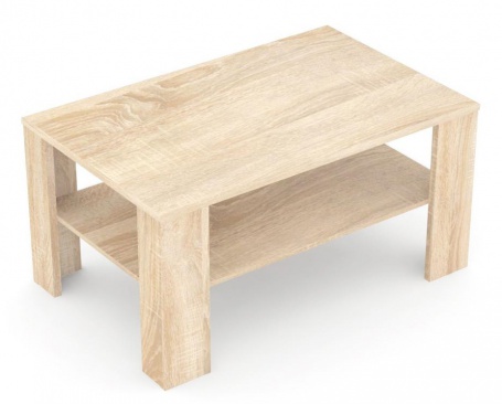 Konferenční stolek s poličkou REA 3v - dub bardolino