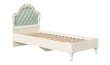 Dětská postel Margaret 90x200cm - alabastr/mintová