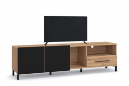 TV stolek Nibiru 180cm - dub artisan/černá