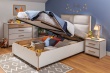 Studentská postel 100x200cm s úložným prostorem Dylan - v prostoru