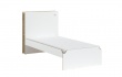 Studentská postel 100x200cm Dylan - bílá/dub světlý