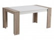 Jídelní stůl Robert 155x90cm - dub šedý/bílá