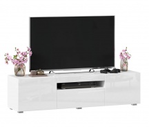 TV stolek 150cm Drax - bílý lesk