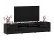 TV stolek 180cm Drax - černý lesk