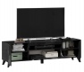 TV stolek s nohami 160cm Drax - černý lesk