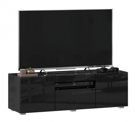 TV stolek 120cm Drax - černý lesk