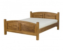 Manželská postel 160x200 dřevěná selská ACC 05 - výběr moření