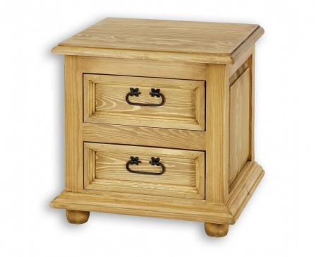 Dřevěný noční stolek s šuplíky COM 12 - výběr moření