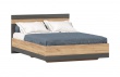Manželská postel Markus 160x200cm - dub zlatý/antracit