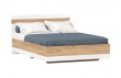Manželská postel Markus 160x200cm - dub sanremo/bílá