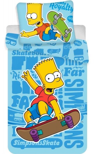 Dětské povlečení Bart - blue