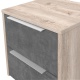 Noční stolek Pamplona - dub nelson/beton
