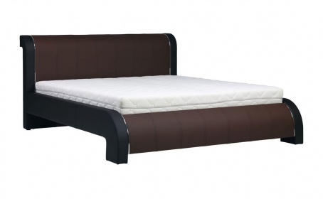 Čalouněná postel NAOMI s roštem 160x200cm - hnědá