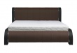 Čalouněná postel NAOMI s roštem 160x200cm - hnědá