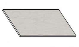 Kuchyňská pracovní deska 120 cm aluminium mat