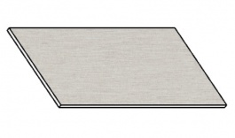 Kuchyňská pracovní deska 140 cm aluminium mat