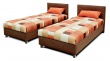 Čalouněná postel s roštem a matrací PETRA - výběr potahů
