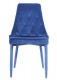 Jídelní čalouněná židle TRIX VELVET modrá