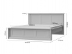Manželská postel 160x200cm - bílá/ořech pacific - rozměry