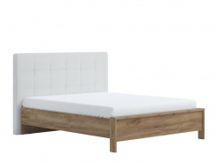 Manželská postel 160x200cm Freya - dub halifax/bílá