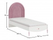 Dětská postel Susy 90x200cm - rozměry