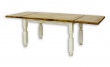 Jídelní selský rustikální stůl masiv 80x140cm MES 01 A s hladkou deskou - s deskami
