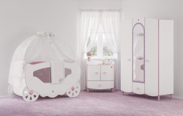 Pokoj pro miminko Susy - bílá/růžová