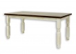 Jídelní rustikální stůl z masivního dřeva 90x160cm MES 01 A s hladkou deskou - výběr moření