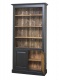 Knihovna Konstantin 109 - černá s tmavou patinou/hnědá