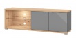 TV stolek 160 s vnitřním osvětlením Abuela - dub artisan/šedá