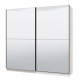 Zrcadlová skříň s posuvnými dveřmi Aubrey 220 - bílá