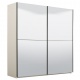 Zrcadlová skříň s posuvnými dveřmi Aubrey 220 - bílá