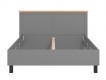 Manželská postel 160x200 Lotta - šedá/dub artisan