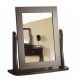 Toaletní stolek se zrcadlem a stoličkou Baroko - černá/hnědá