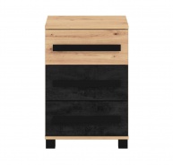 Noční stolek Ticiano - dub artisan/carbon