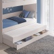 Patrová postel s přistýlkou, úložným prostorem a žebřík Pure Modular - detail
