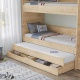 Patrová postel s přistýlkou, úložným prostorem a žebřík Cody Modular - detail