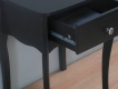 Noční stolek Baroko - černá/hnědá