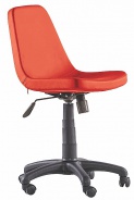 Otočná kancelářská židle na kolečkách Comfy - červená