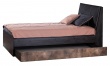 Studentská postel se šuplíkem Falko - dub rebap/bronz