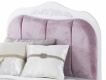 Dětská postel 100x200 Luxor - bílá/růžová (detail čela)