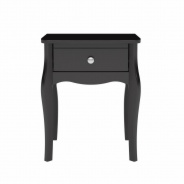 Noční stolek Baroko - černá